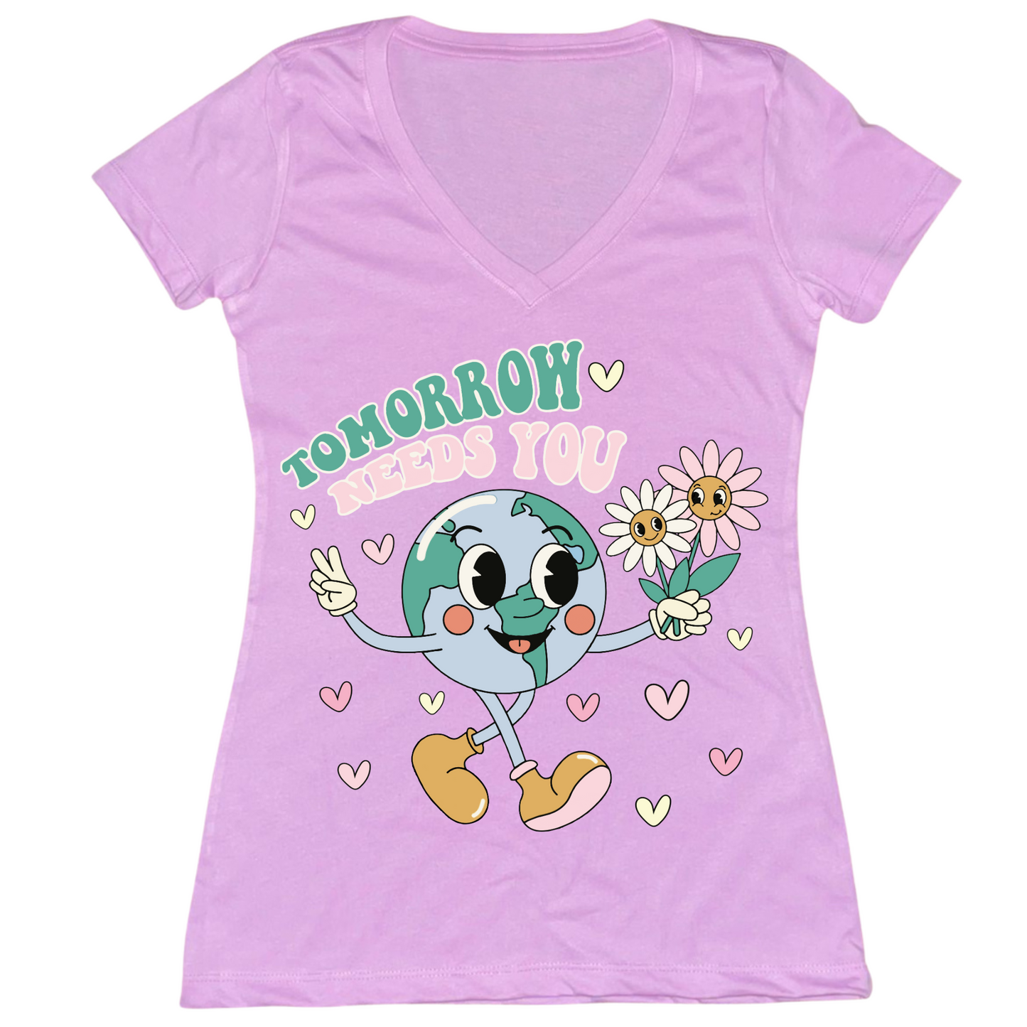 Tomorrow Needs You V2 Womens Vneck