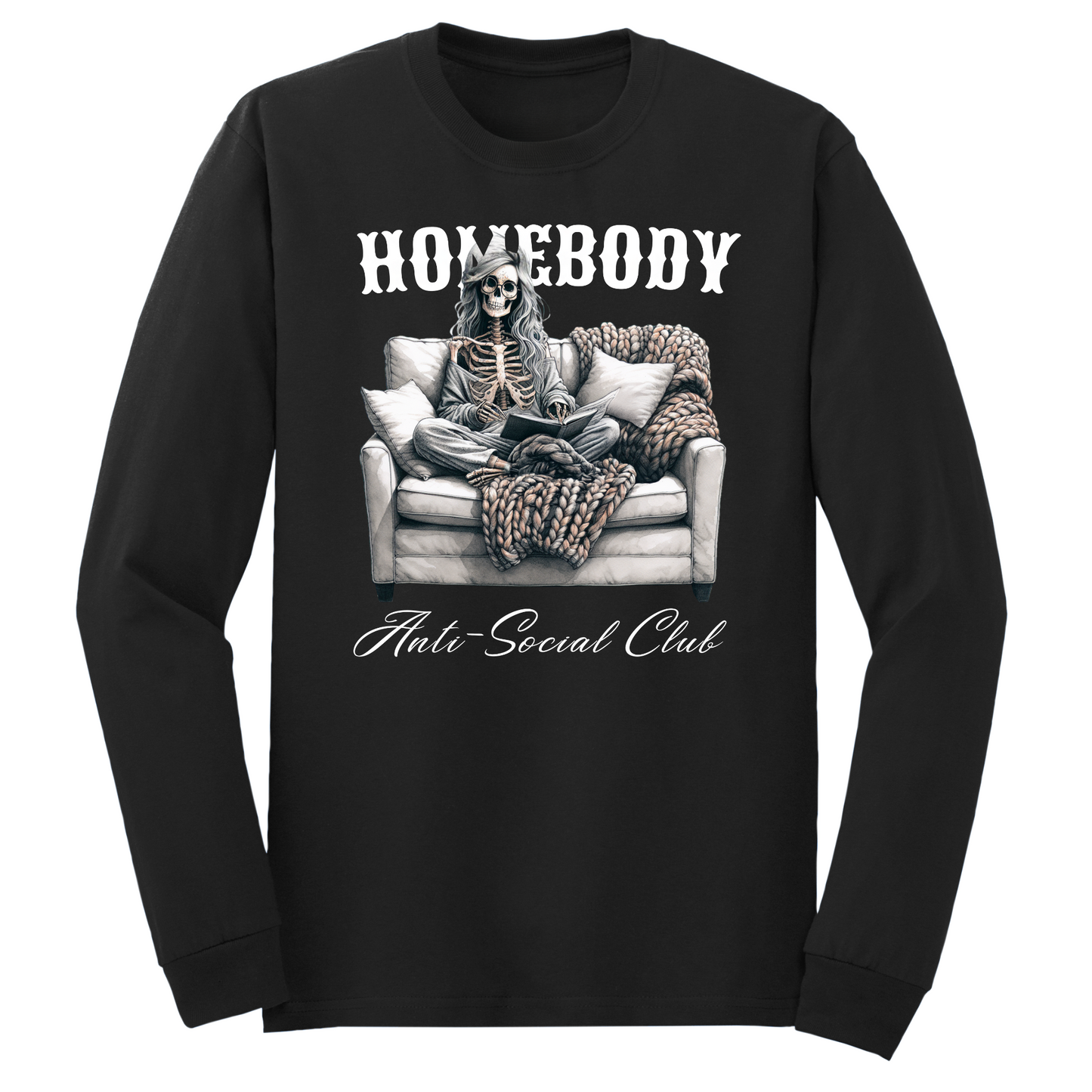 Homebody Anti Social Club Long Sleeve Tshirt