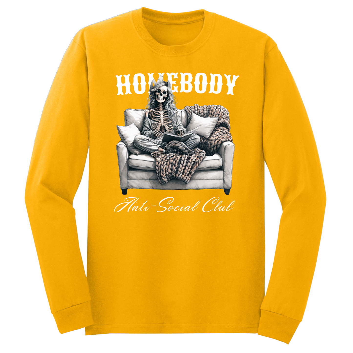 Homebody Anti Social Club Long Sleeve Tshirt