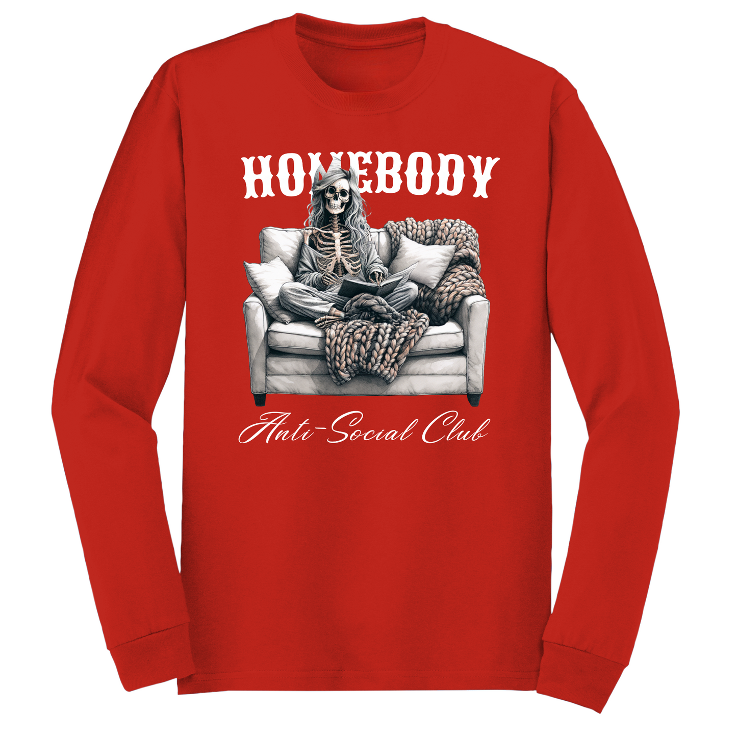 Homebody Anti Social Club Long Sleeve Tshirt