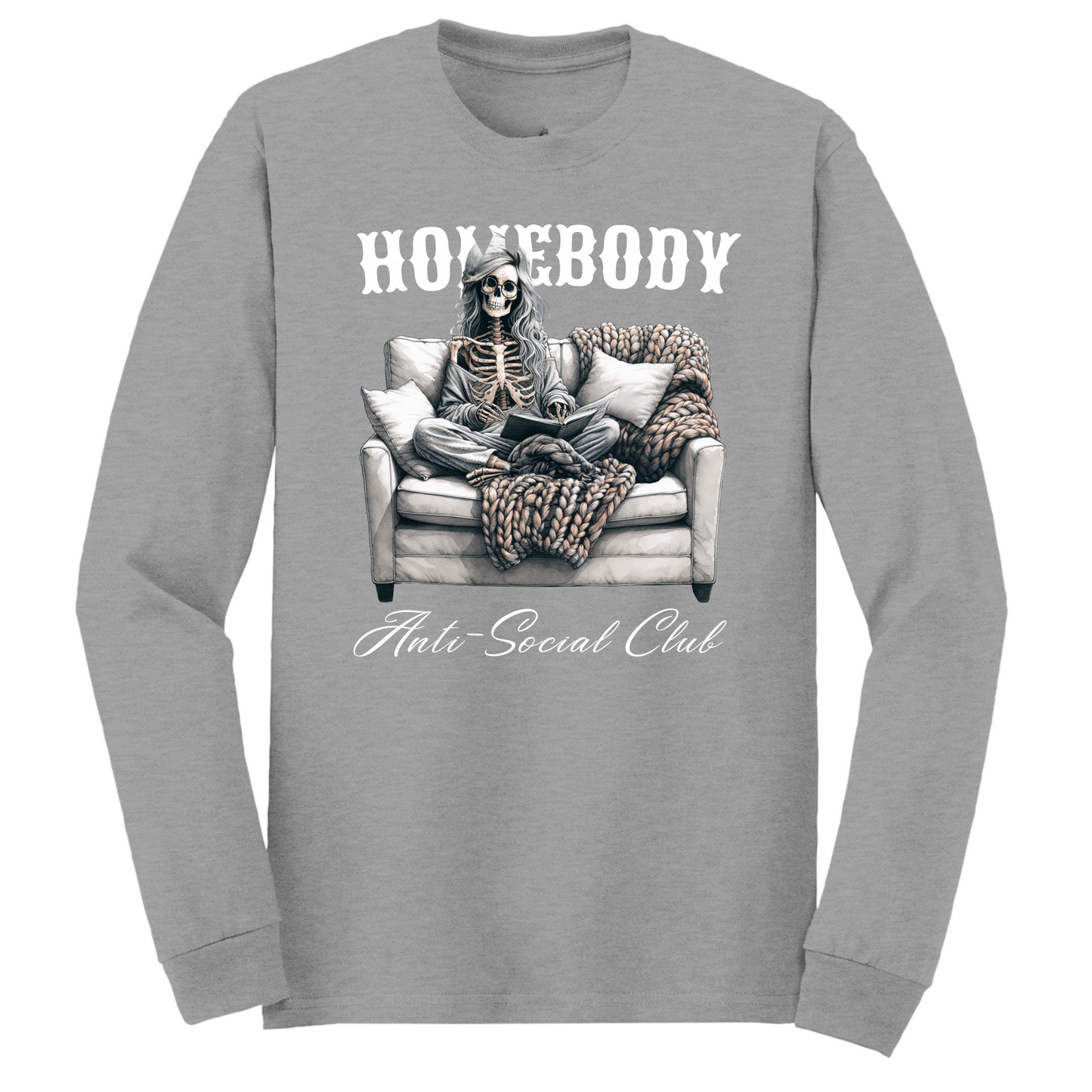 Homebody Anti Social Club Long Sleeve Tshirt