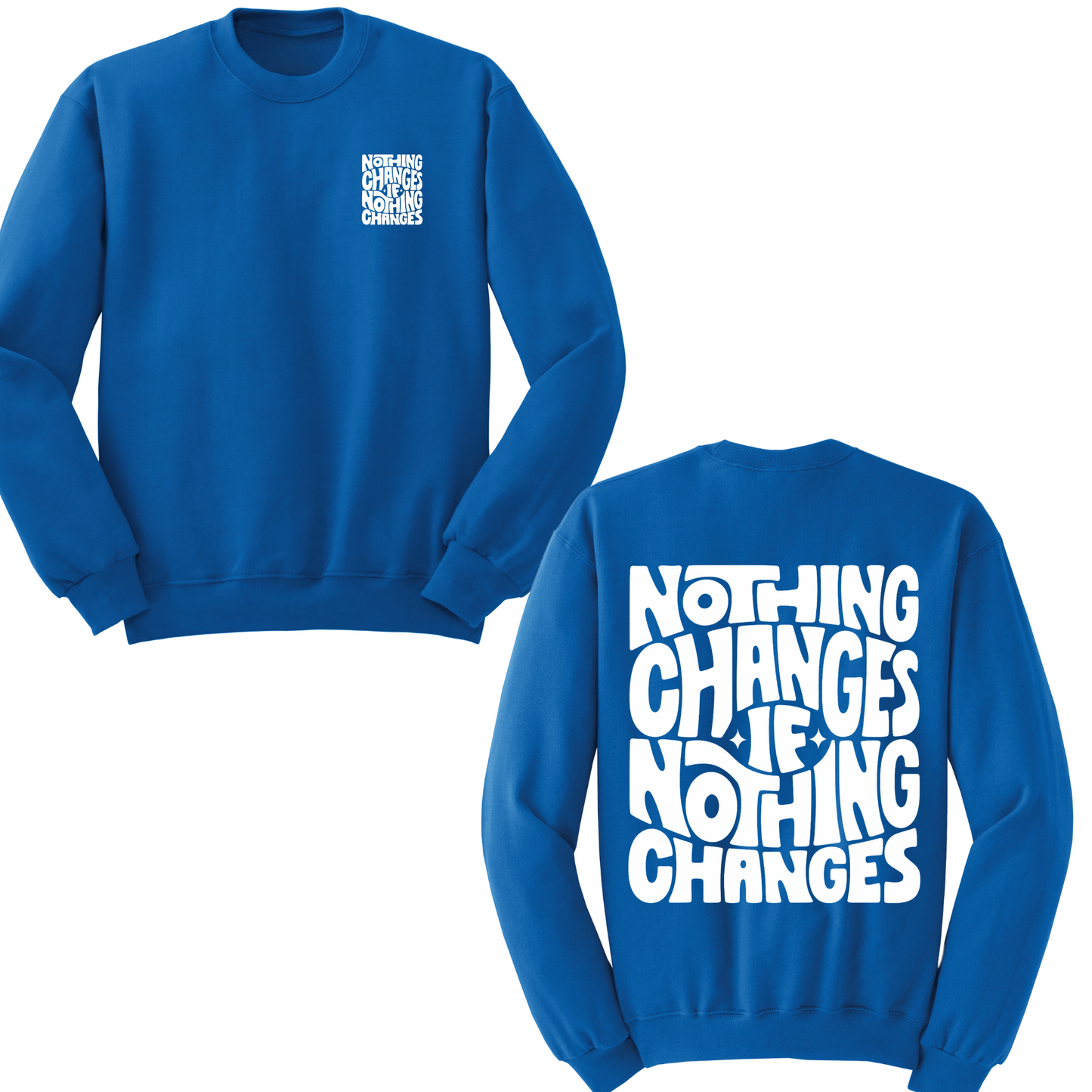 Nothing Changes If Nothing Changes Crewneck Sweater