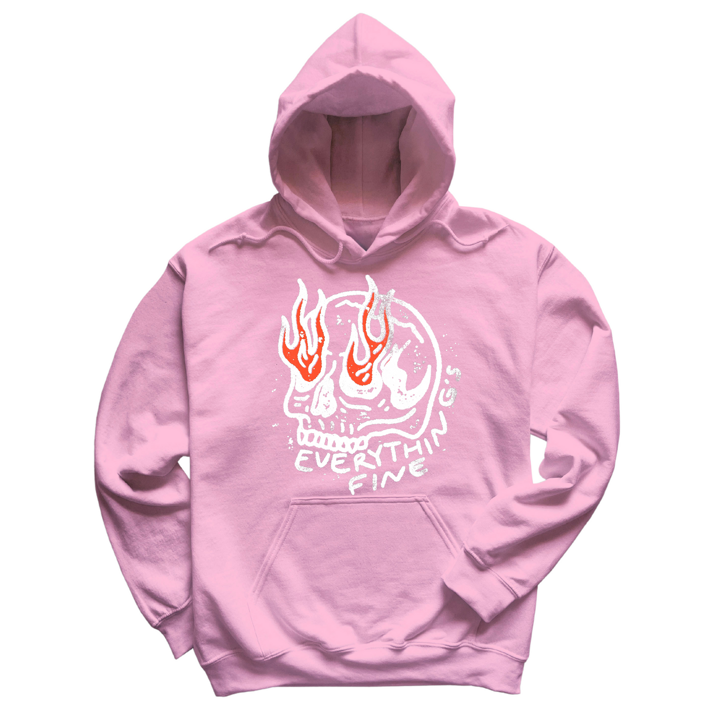 Everything's Fine Skull Hoodie