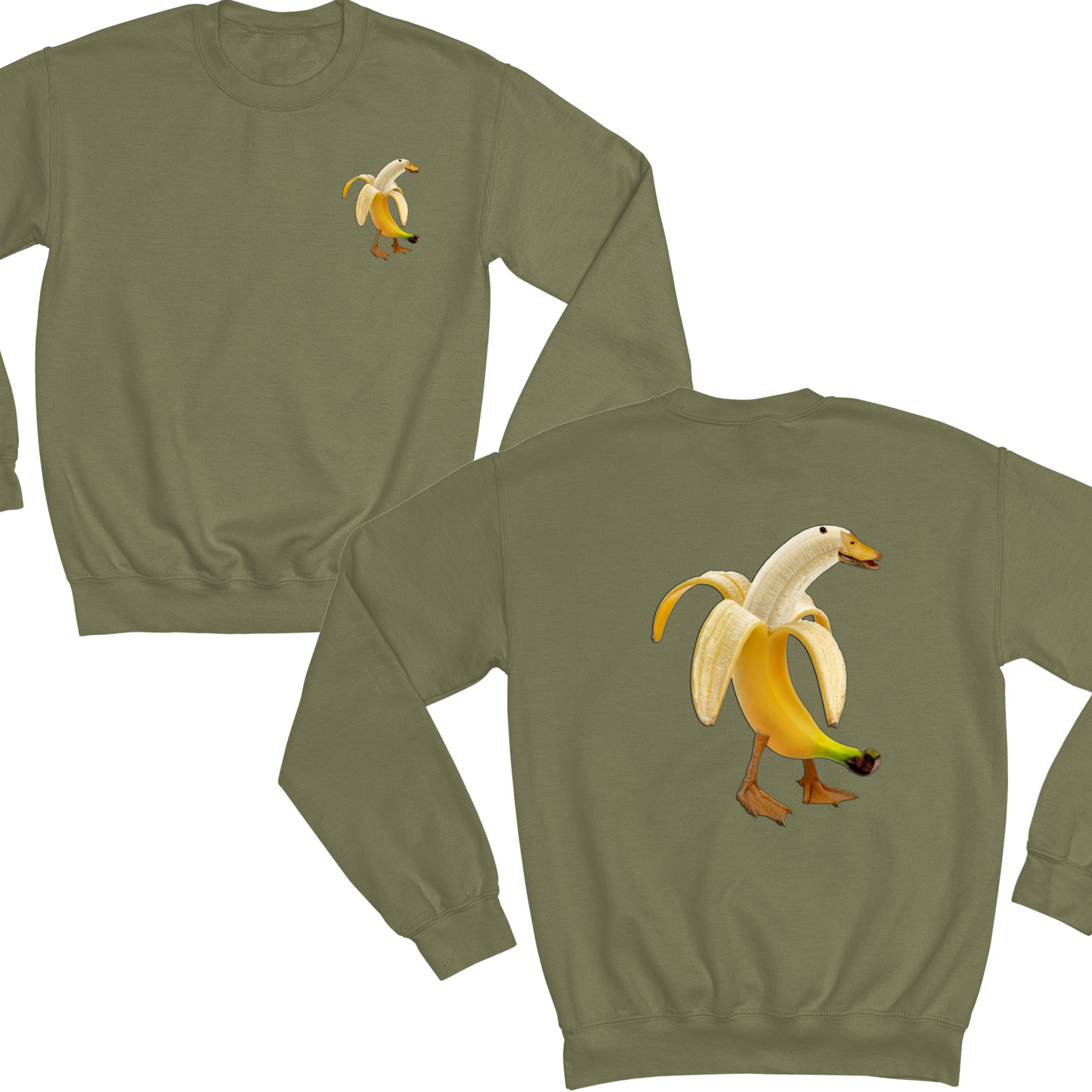 Banana Duck Crewneck Sweater