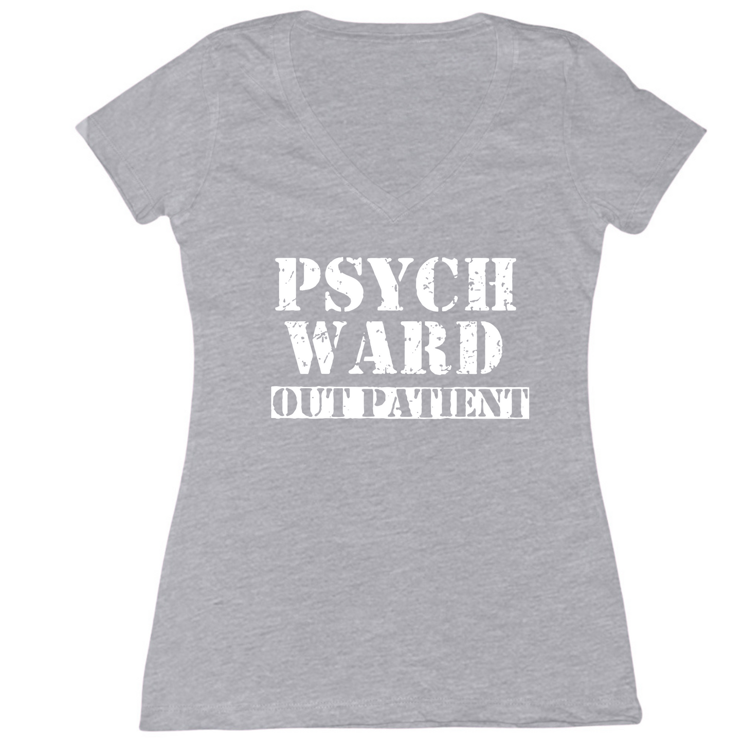 Psych Ward Out Patient Womens V-Neck Tee