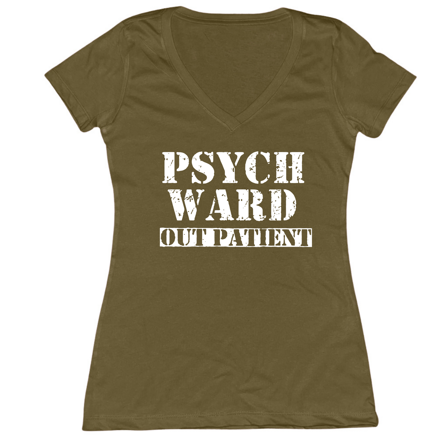 Psych Ward Out Patient Womens V-Neck Tee