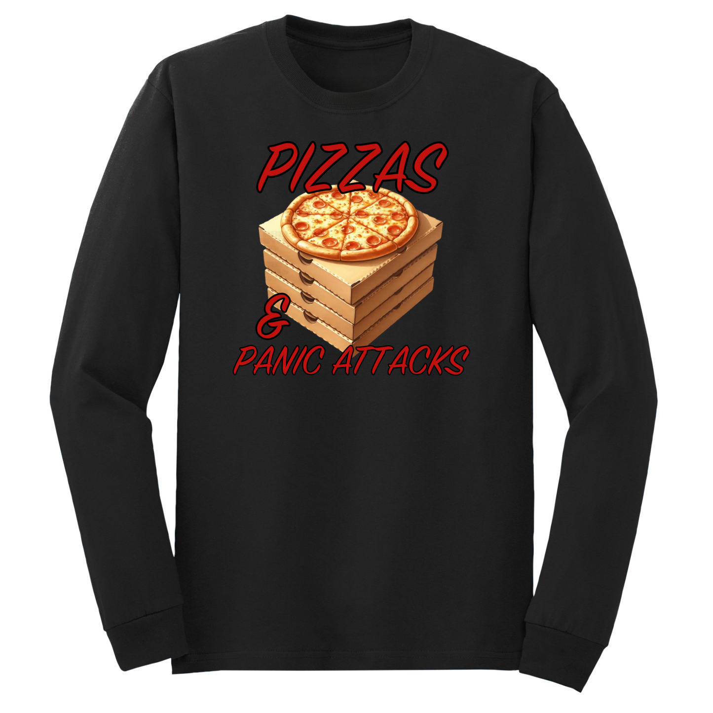 Pizzas And Panic Attacks Long Sleeve Tshirt