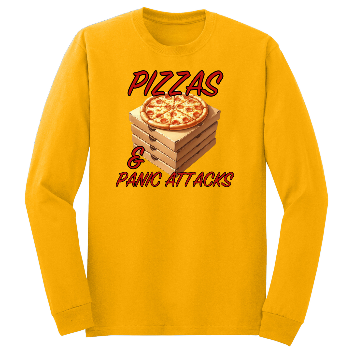 Pizzas And Panic Attacks Long Sleeve Tshirt