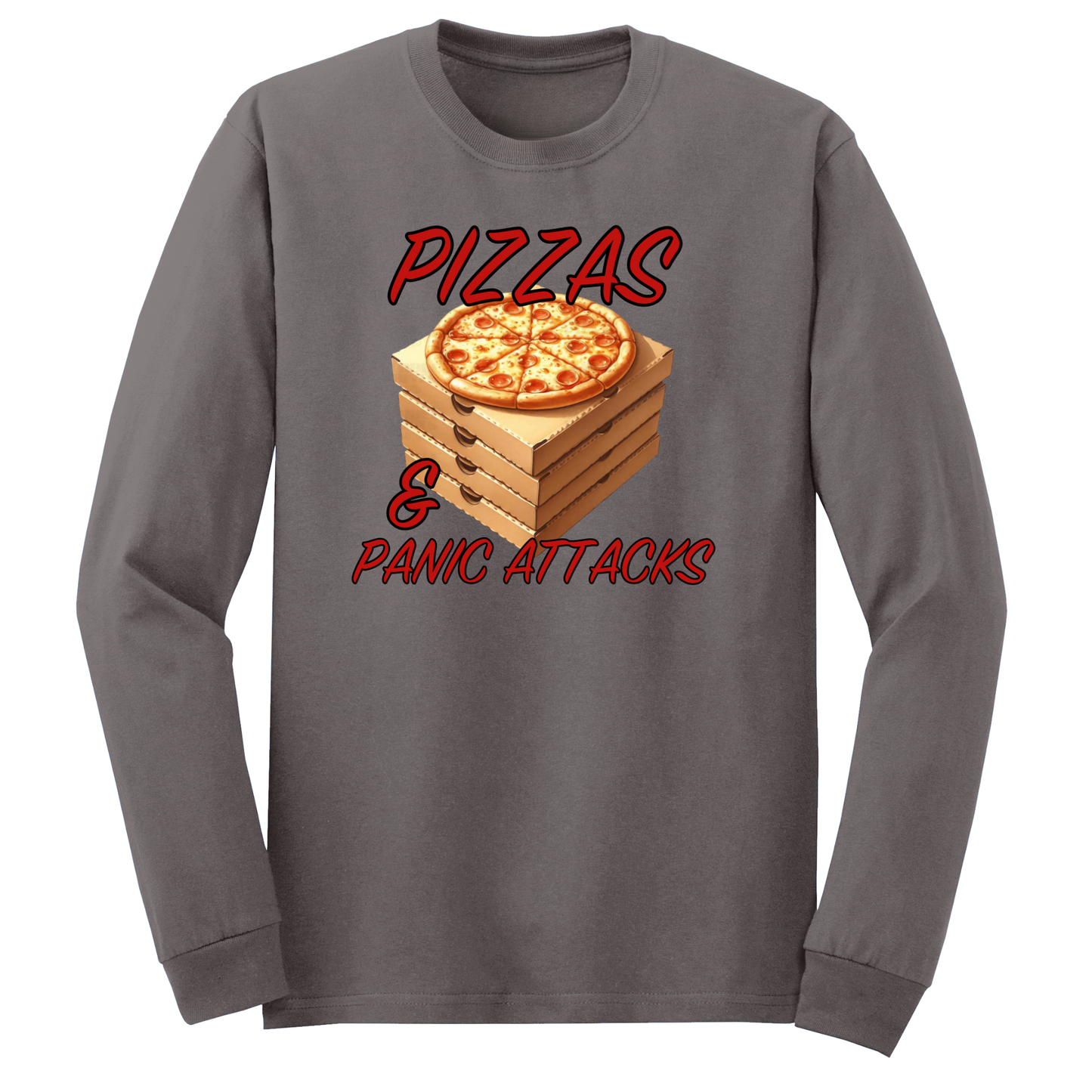 Pizzas And Panic Attacks Long Sleeve Tshirt