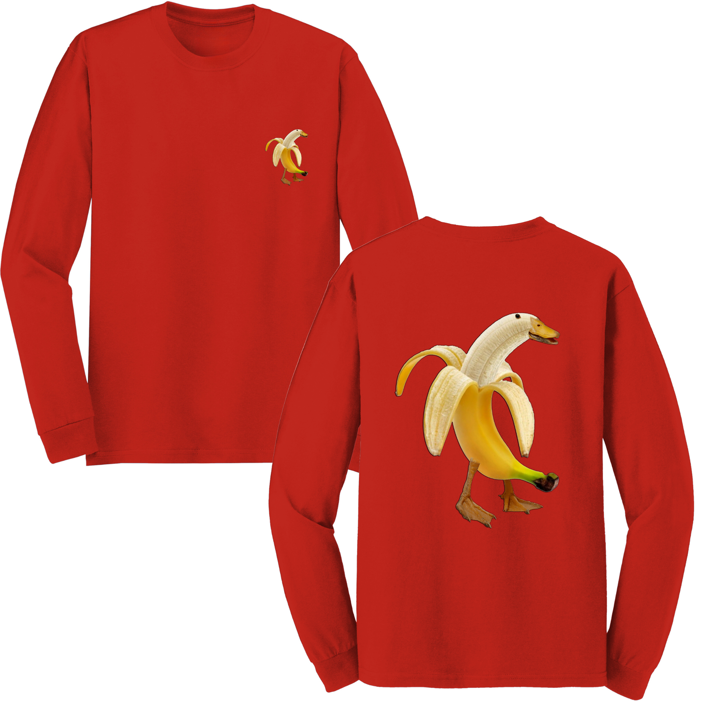 Banana Duck Long Sleeve Tshirt