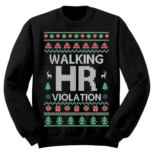 Ugly Christmas Sweater Walking HR Violation