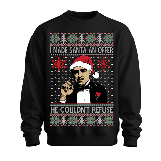 Ugly Christmas Sweater Made Santa An Offer He Can't Refuse