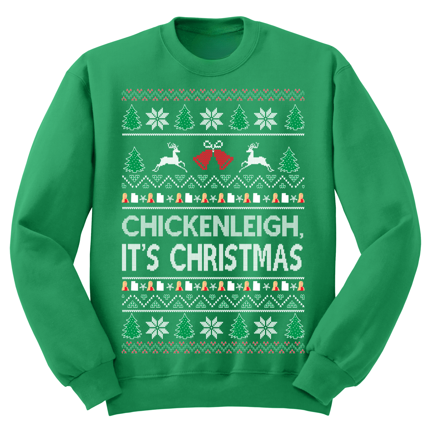 Ugly Christmas Sweater Chickenleigh It's Christmas