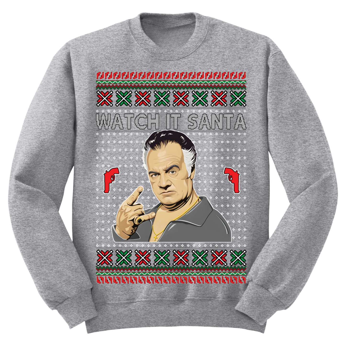 Ugly Christmas Sweater Watch It Santa
