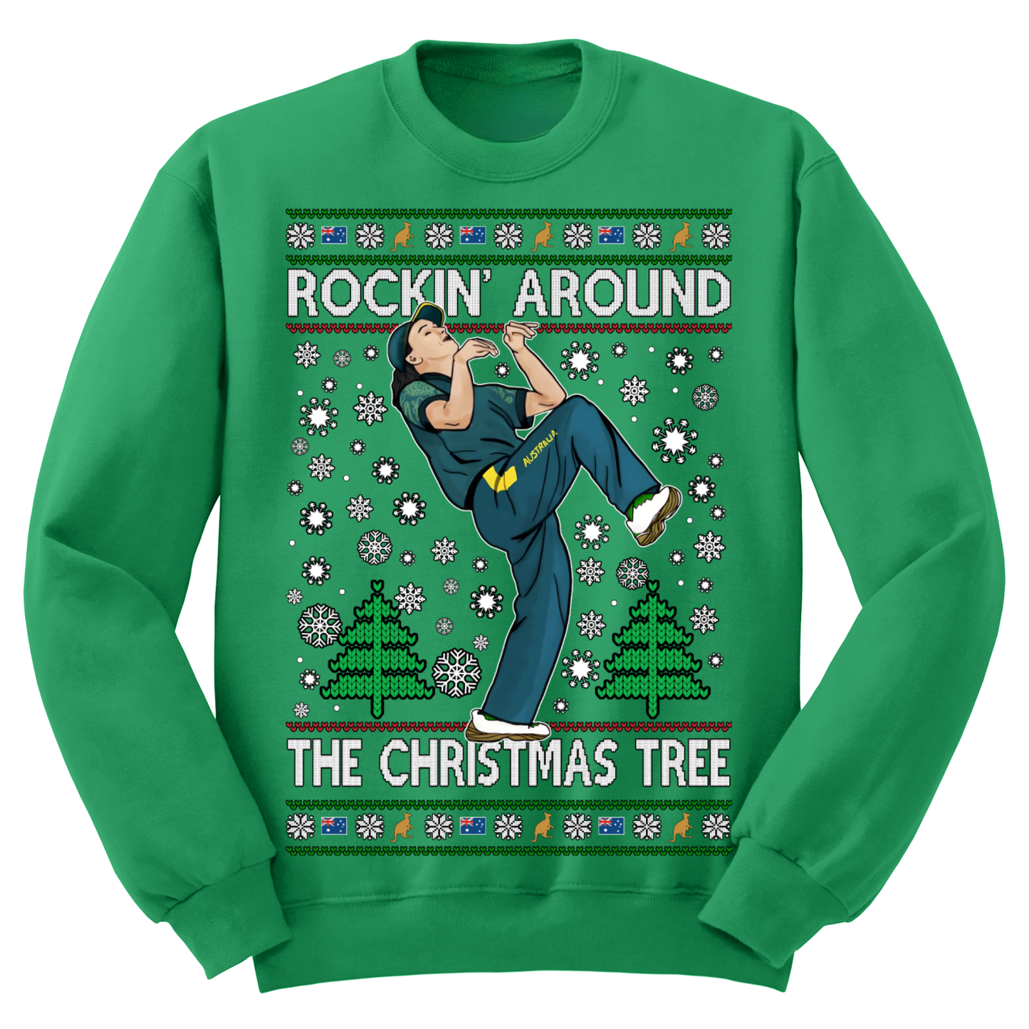Ugly Christmas Sweater Rockin' Around The Christmas Tree