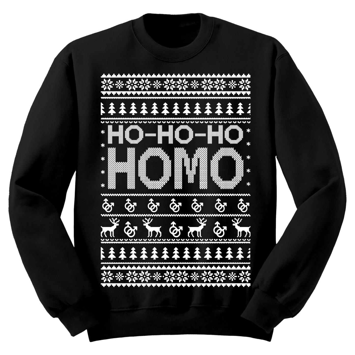 Ugly Christmas Sweater Ho Ho Homo
