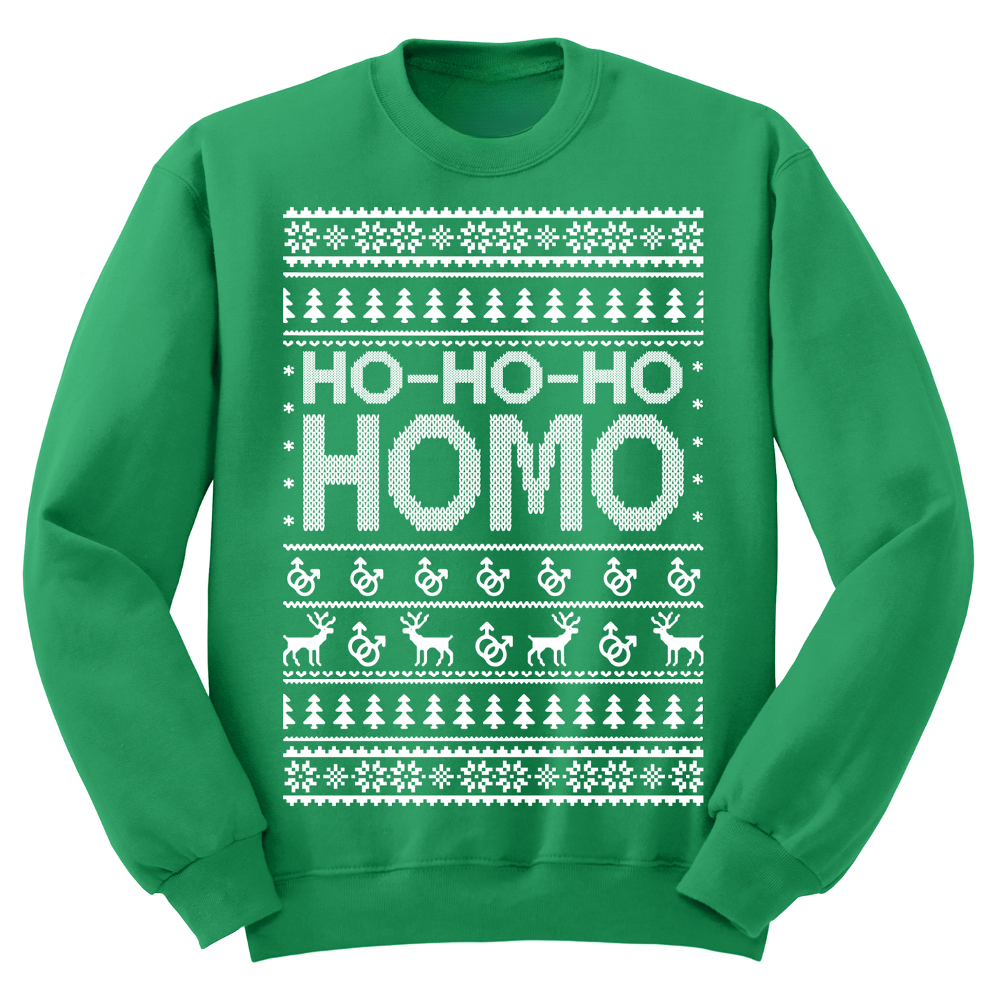 Ugly Christmas Sweater Ho Ho Homo