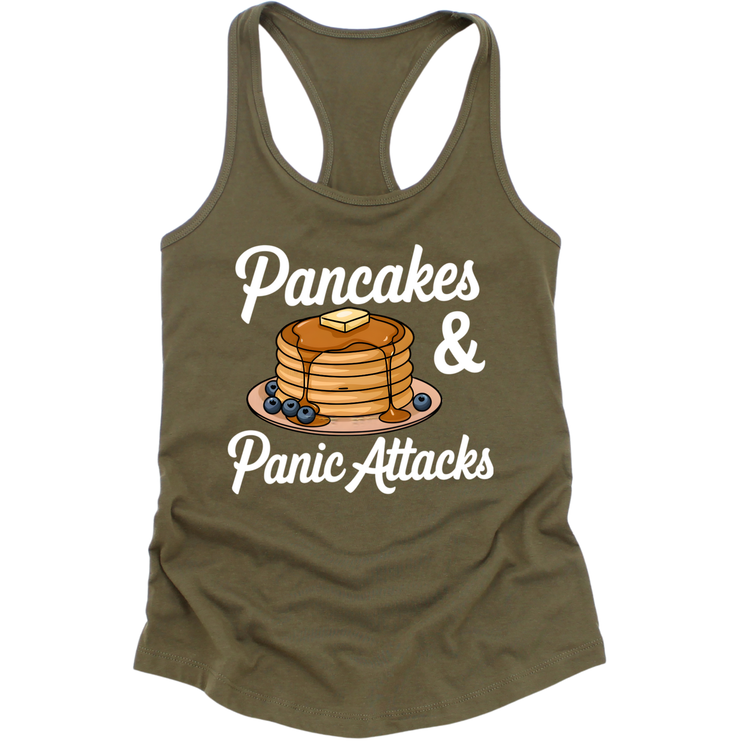 Pancakes And Panic Attacks Womens Tank Top