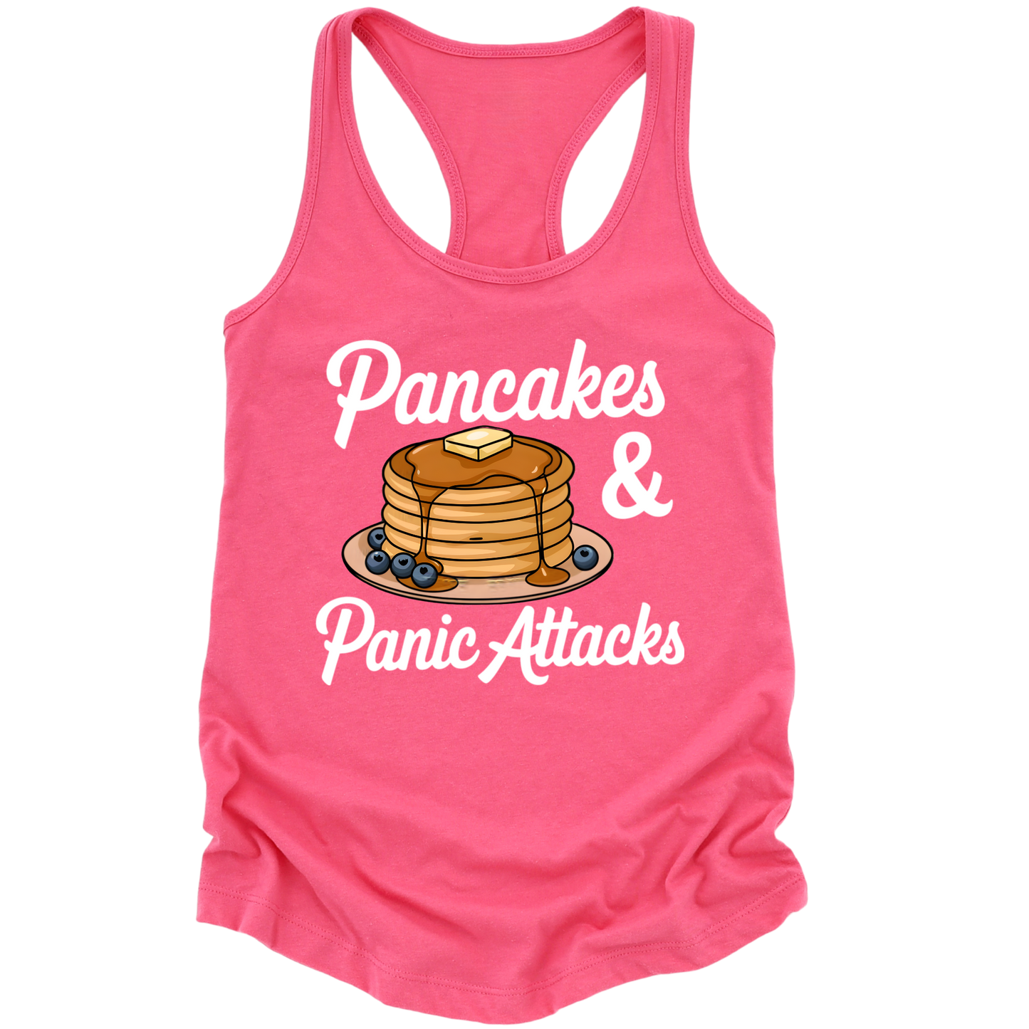 Pancakes And Panic Attacks Womens Tank Top