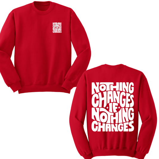Nothing Changes If Nothing Changes Crewneck Sweater