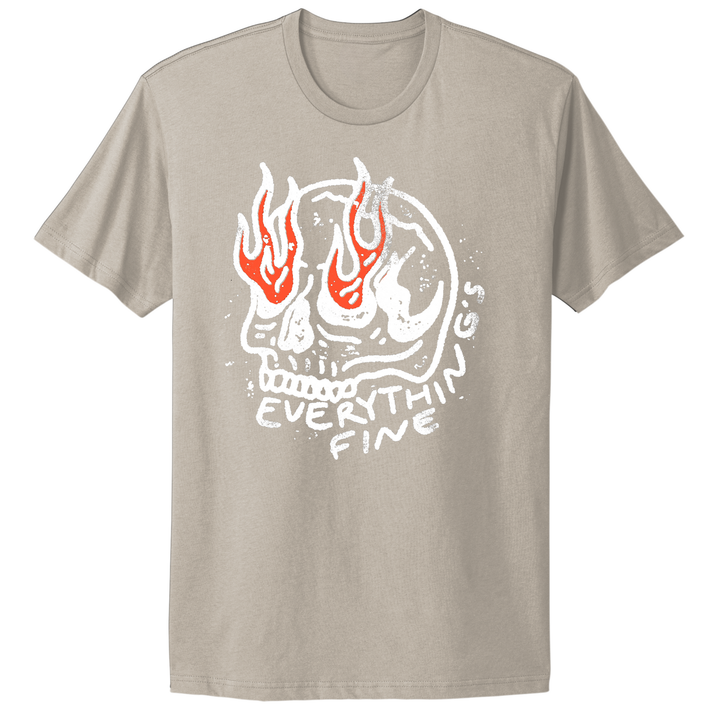Everything's Fine Skull T-shirt