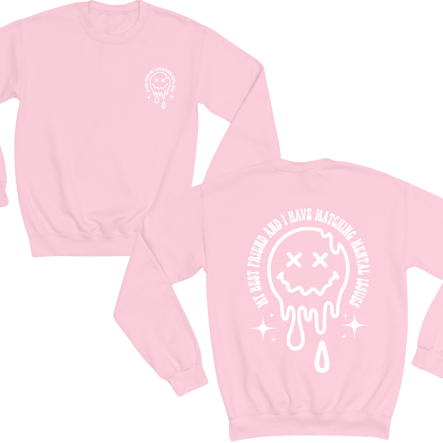 Matching Mental Health Issues Crewneck Sweater