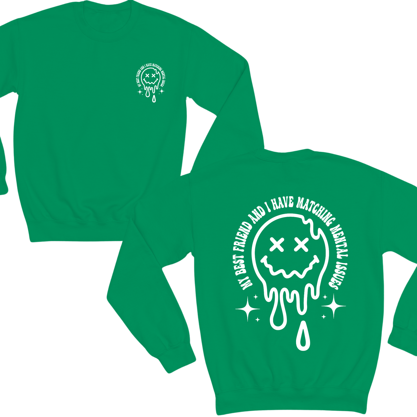 Matching Mental Health Issues Crewneck Sweater