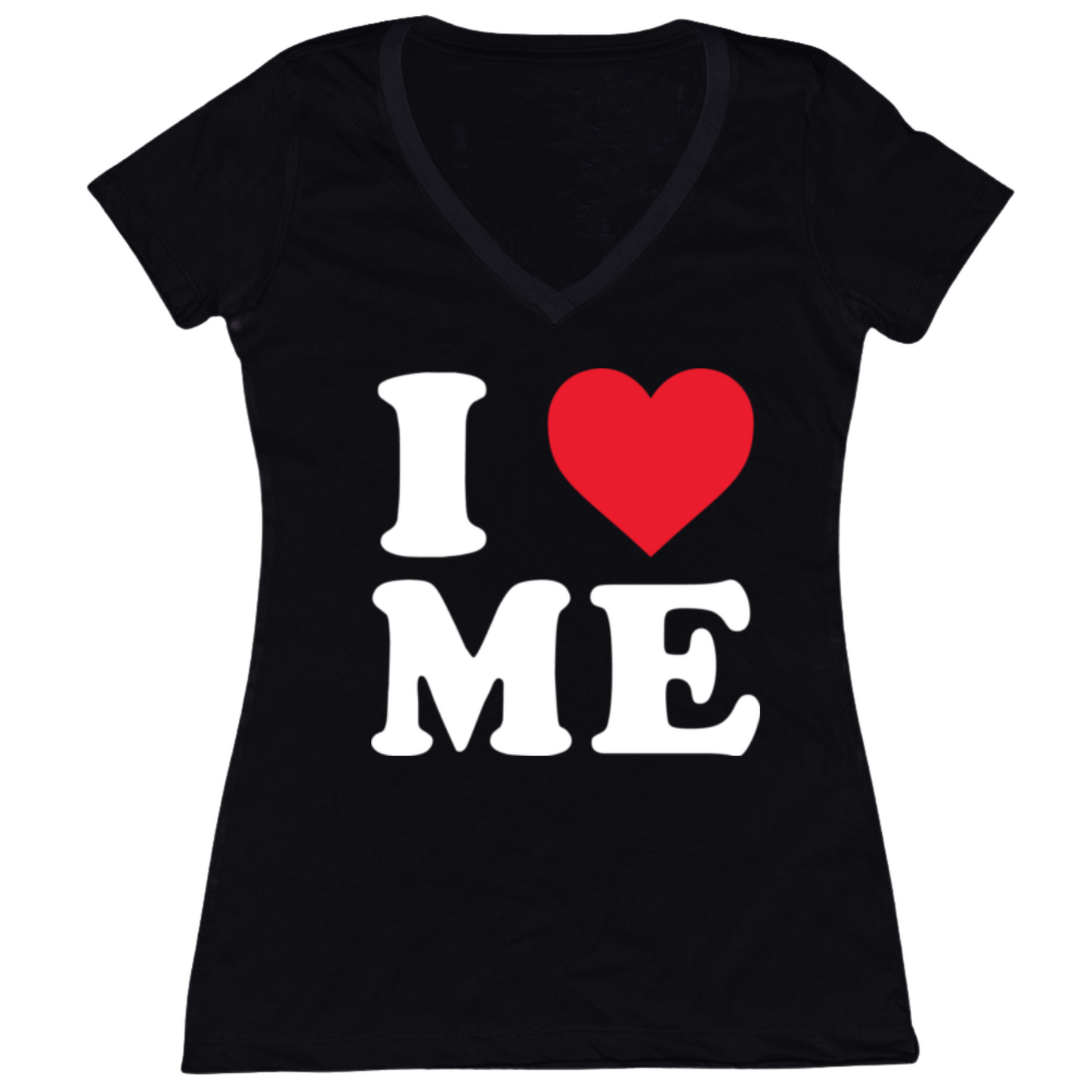 I Heart Me Womens V-Neck Tee