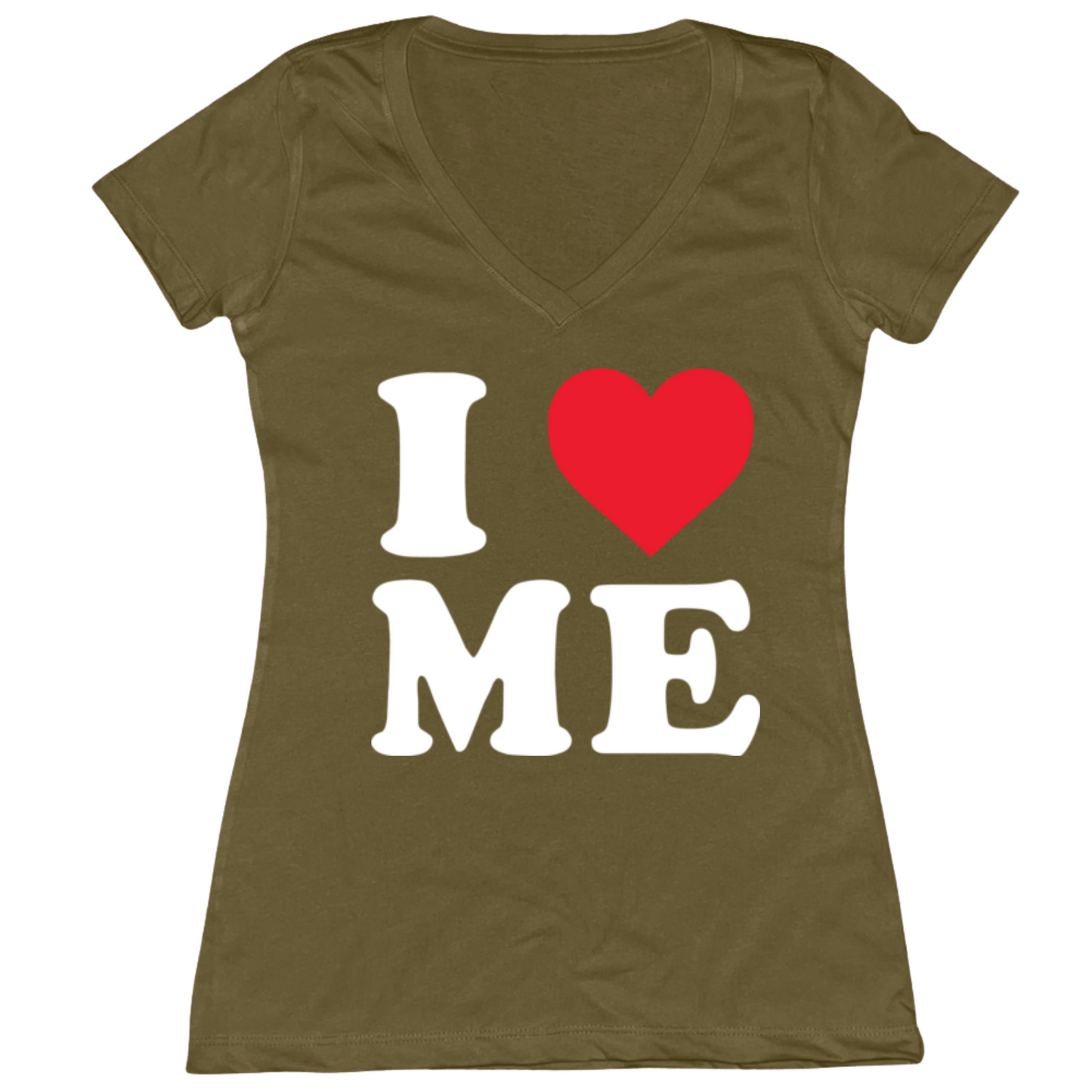 I Heart Me Womens V-Neck Tee