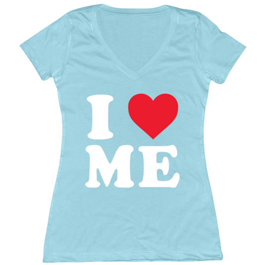 I Heart Me Womens V-Neck Tee