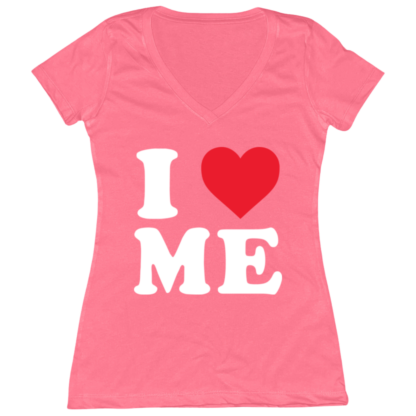 I Heart Me Womens V-Neck Tee