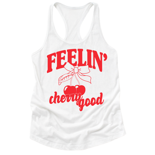 Feelin' Cherry Good Womens Tank Top