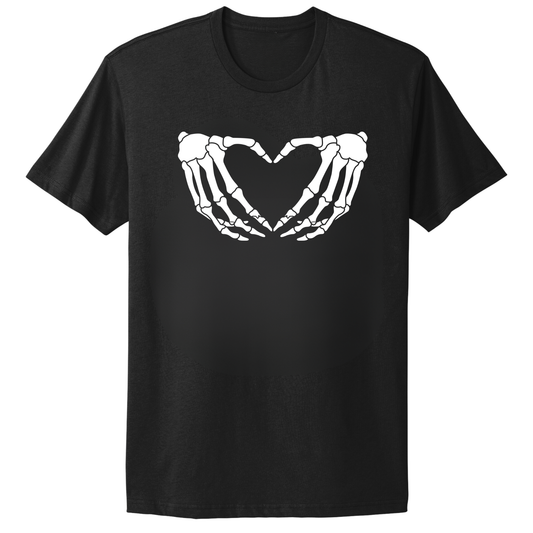 Skeleton Hands Heart T-shirt