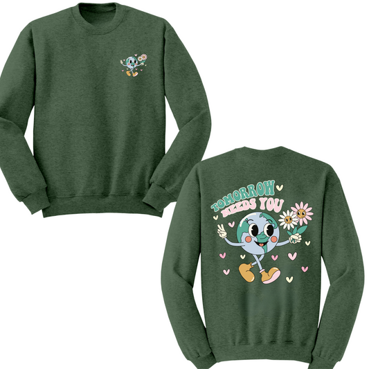 Tomorrow Needs You V2 Crewneck Sweater