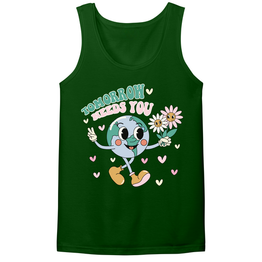 Tomorrow Needs You V2 Mens Tank Top