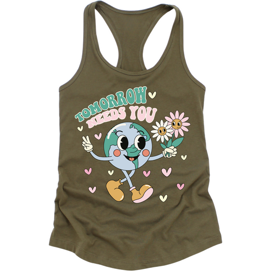 Tomorrow Needs You V2 Womens Tank Top