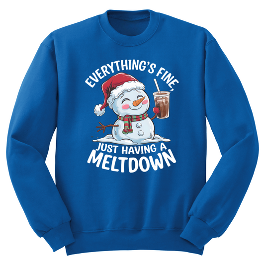 Having A Meltdown Crewneck Sweater