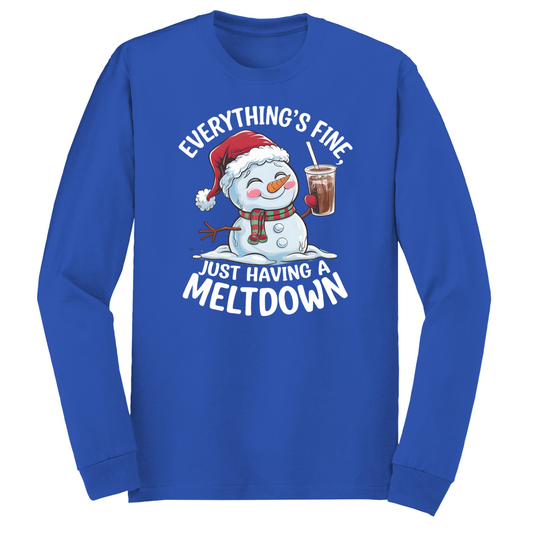 Having A Meltdown Long Sleeve Tshirt