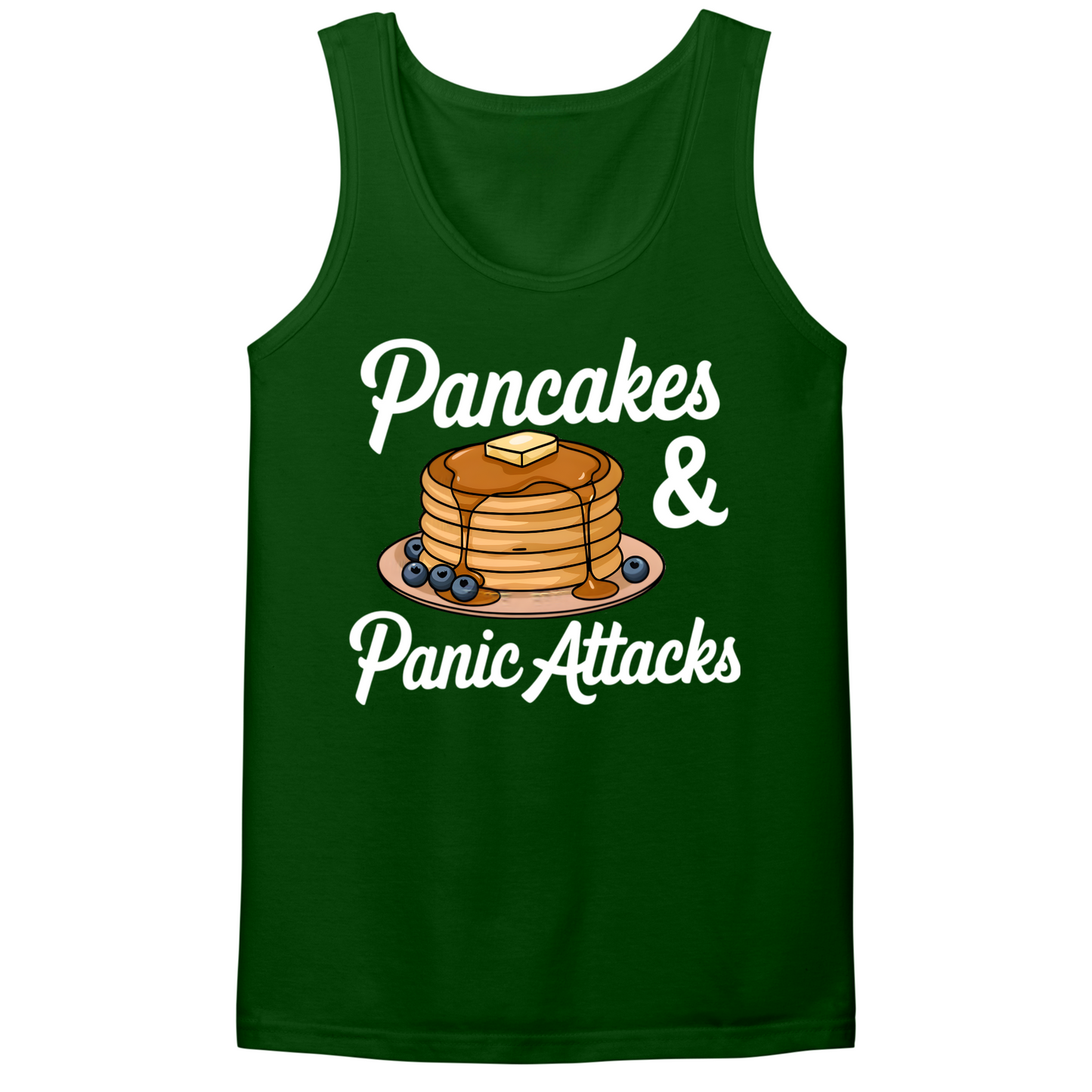 Pancakes And Panic Attacks Mens Tank Top