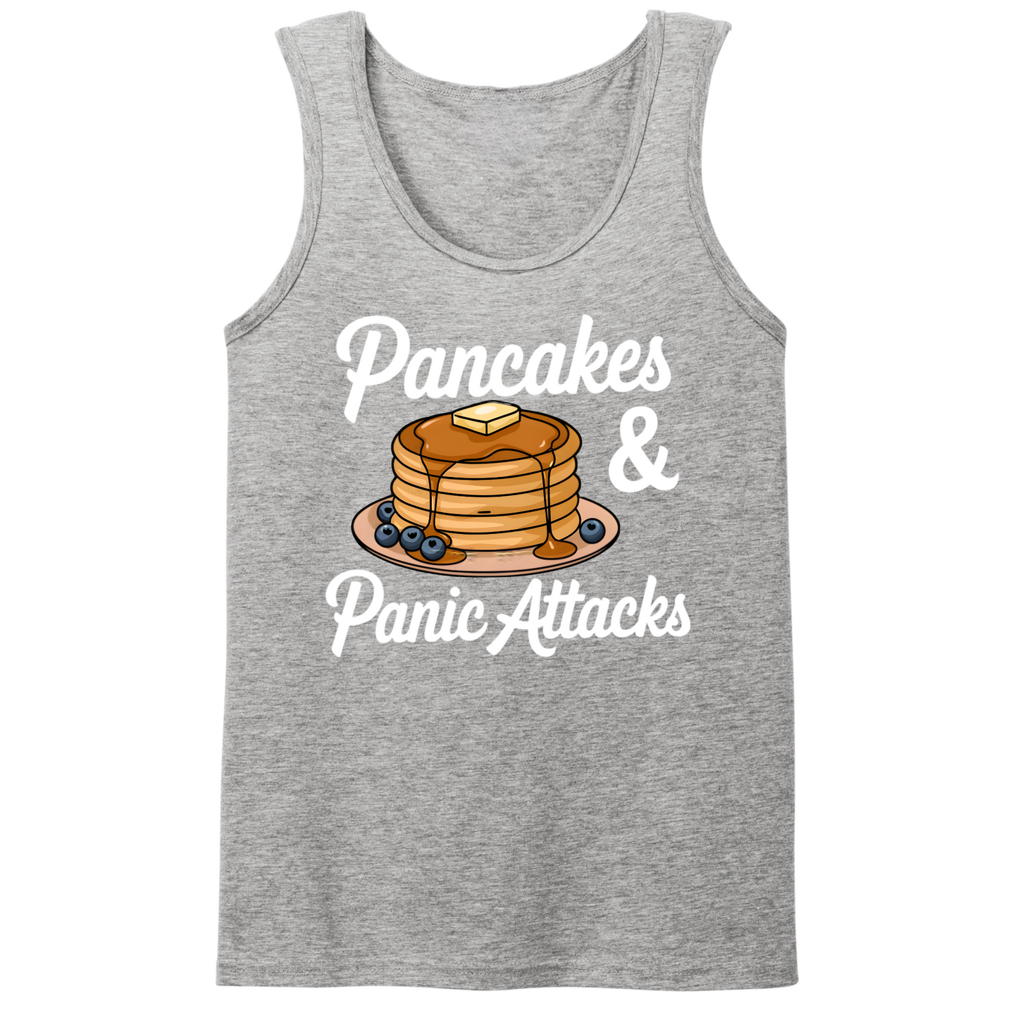 Pancakes And Panic Attacks Mens Tank Top