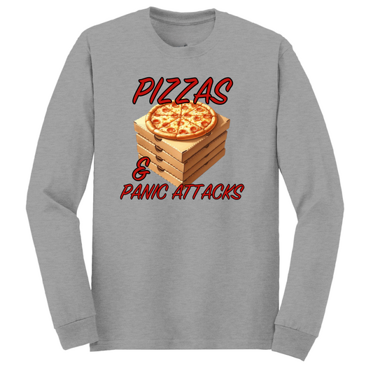 Pizzas And Panic Attacks Long Sleeve Tshirt